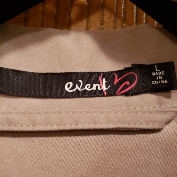 Event Trench Coat 100% Polyester - Size Large - Picture 3 of 8